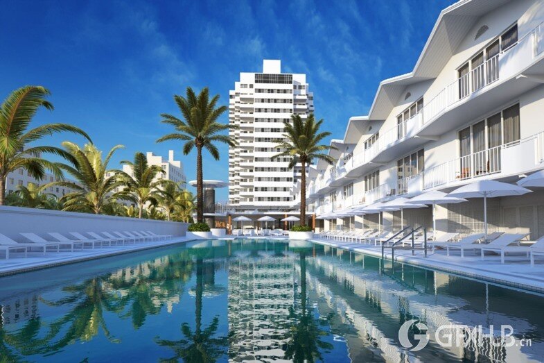 10个高品质迈阿密街道和建筑3d模型场景 Evermotion - Archexteriors vol.23