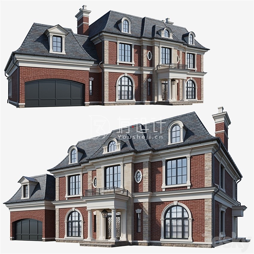 3DSky Pro 20套写字楼住宅楼别墅建筑3D模型合集