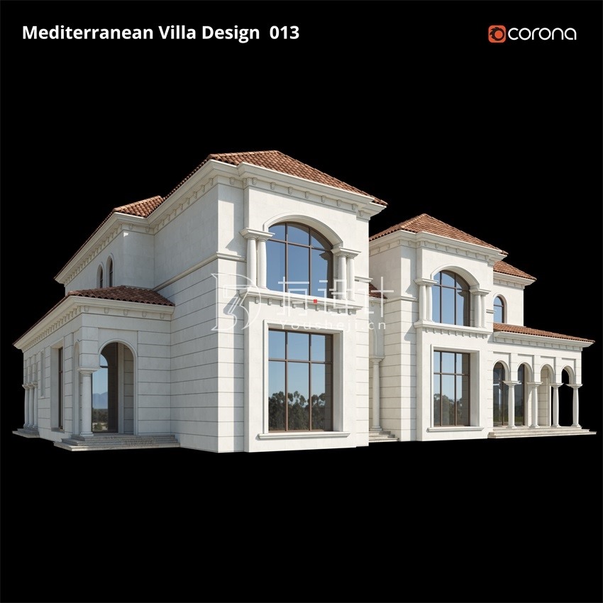 3DSky Pro 20套写字楼住宅楼别墅建筑3D模型合集