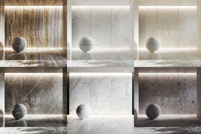 3Dsky Pro 110个石材木板石膏贴图材质合集