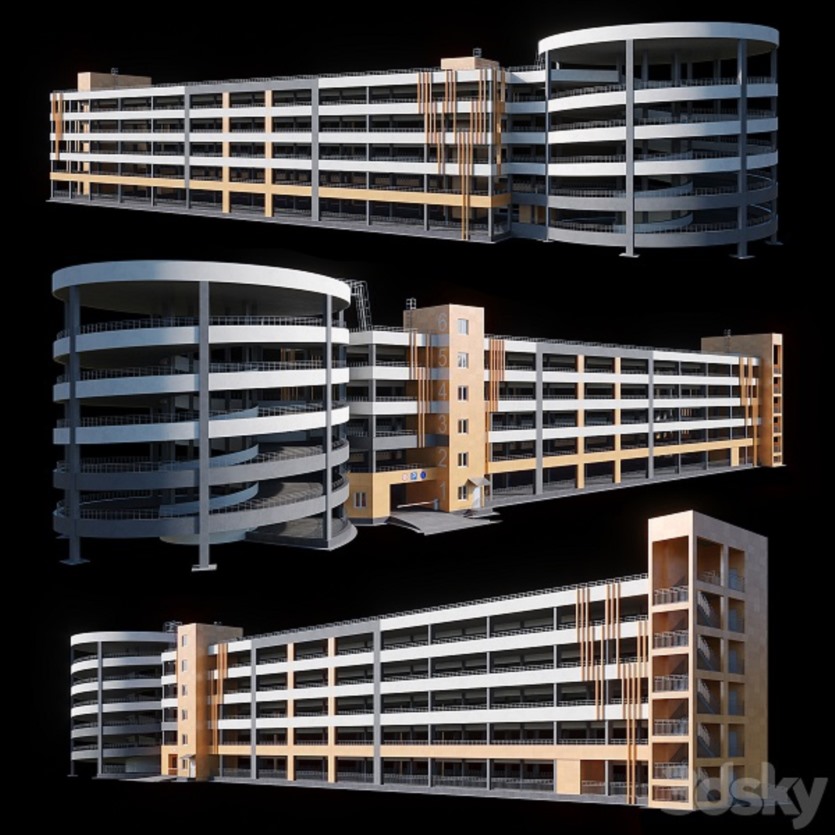3DSky Pro 20套写字楼住宅楼别墅建筑3D模型合集