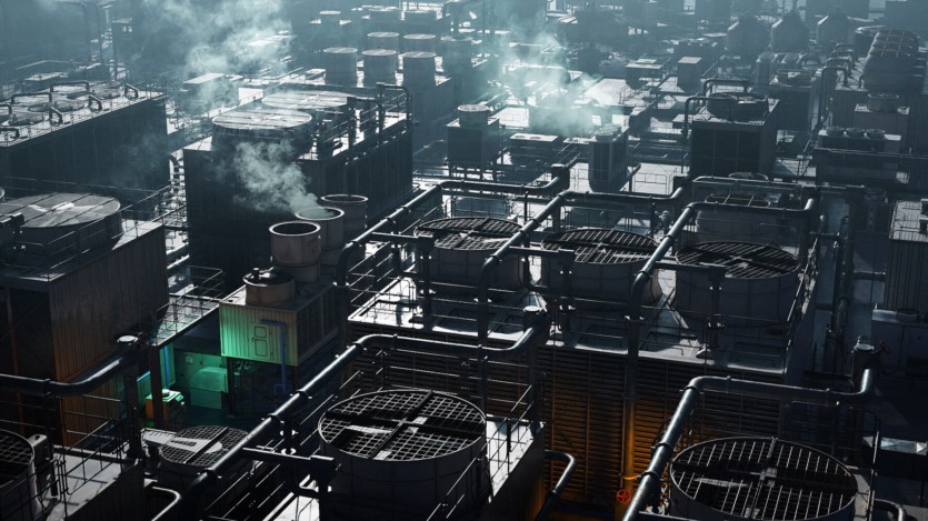 屋顶暖通空调冷却系统3D模型 Artstation - M3D HVAC Systems