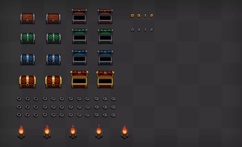 2D地牢图块 2D Dungeon Tileset v2.1