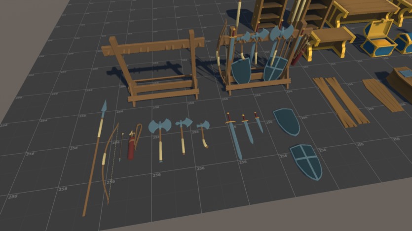 中世纪幻想地宫游戏资产 LowpolyKit : Dungeon