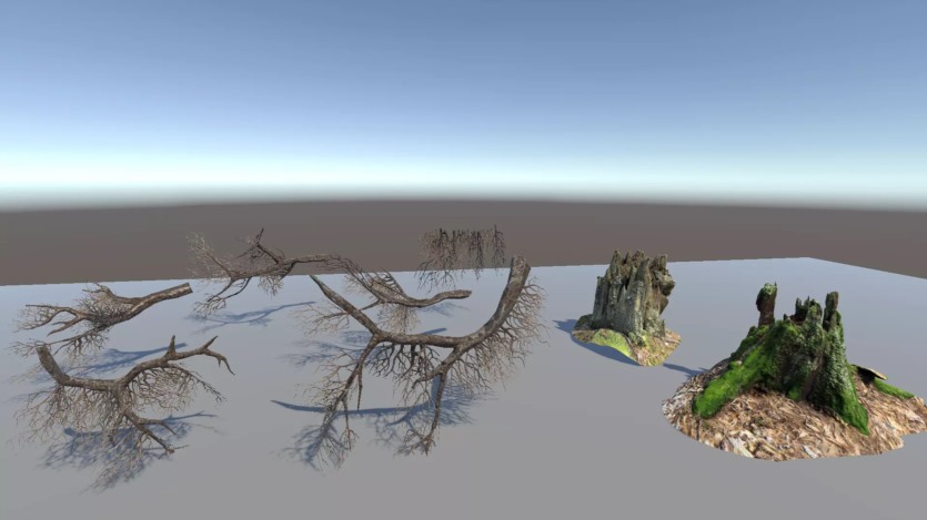Unity树叶草花根树干3D模型资产 Advanced Foliage Pack 2.0 v3.0.5