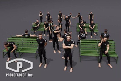 Unity 190个适合各种情况行走坐下站立对话欢呼等动画 ANIMSET: CROWD v1.0