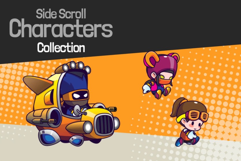Unity彩色卡通人物资源精灵包 Colorful Cartoon Characters Asset Sprite Pack