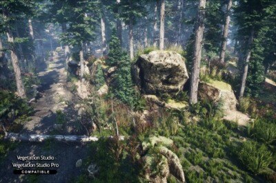 Unity 山树动态自然3D模型 Mountain Trees – Dynamic Nature v2.8.4