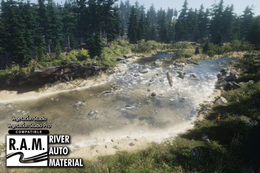 Unity工具河流道路海洋和湖泊 R.A.M 2019 - River Auto Material 2019 v1.7.9.8