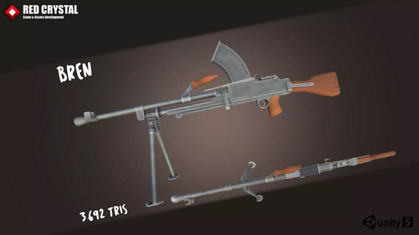 Unity 30 支低多边形枪支武器模型 30 Guns Pack v1.1