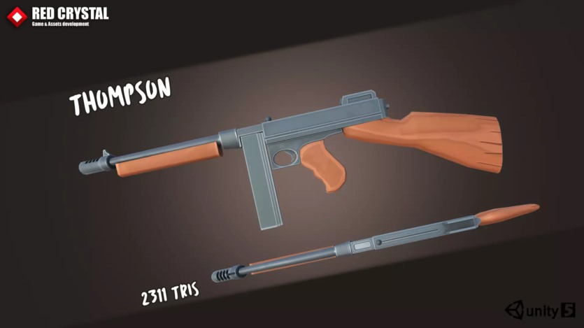 Unity 30 支低多边形枪支武器模型 30 Guns Pack v1.1