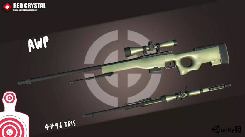 Unity 30 支低多边形枪支武器模型 30 Guns Pack v1.1