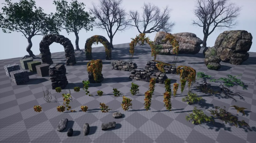 PBR墓地和自然套装2.0 PBR Graveyard and Nature Set 2.0 v3.7.3