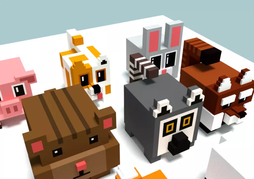 Unity 23种体素风格动物模型 Voxel Animals (23) v1.0