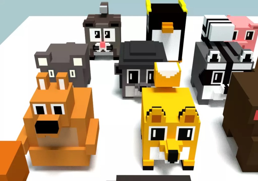 Unity 23种体素风格动物模型 Voxel Animals (23) v1.0