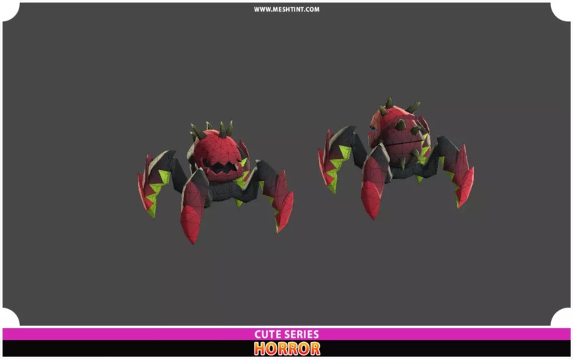 Unity潜伏者爬行者恐怖进化包可爱系列 Lurker Creeper Horror Evolution Pack Cute Series v1.0