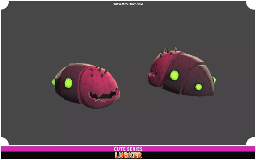 Unity潜伏者爬行者恐怖进化包可爱系列 Lurker Creeper Horror Evolution Pack Cute Series v1.0