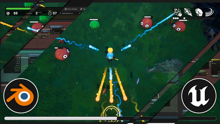虚幻引擎 5 蓝图和 Blender：学习游戏开发 How to make your first game with Blender and Unreal Engine 5