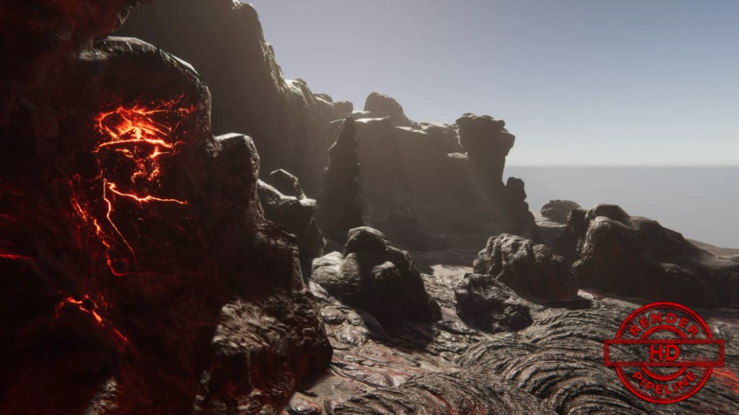熔岩与熔岩火山环境 Unity工具 L.V.E 2019 - Lava & Volcano Environment