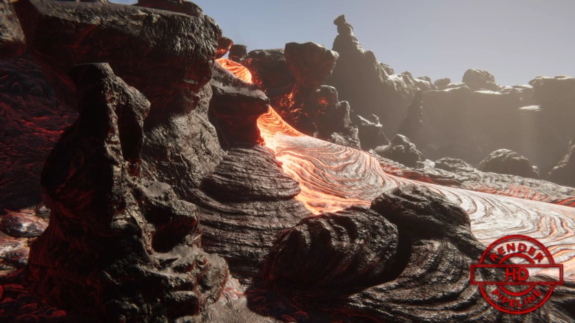 熔岩与熔岩火山环境 Unity工具 L.V.E 2019 - Lava & Volcano Environment