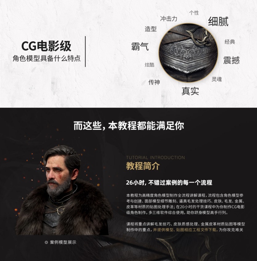 高级影视角色《流浪骑士》全流程制作中文教程