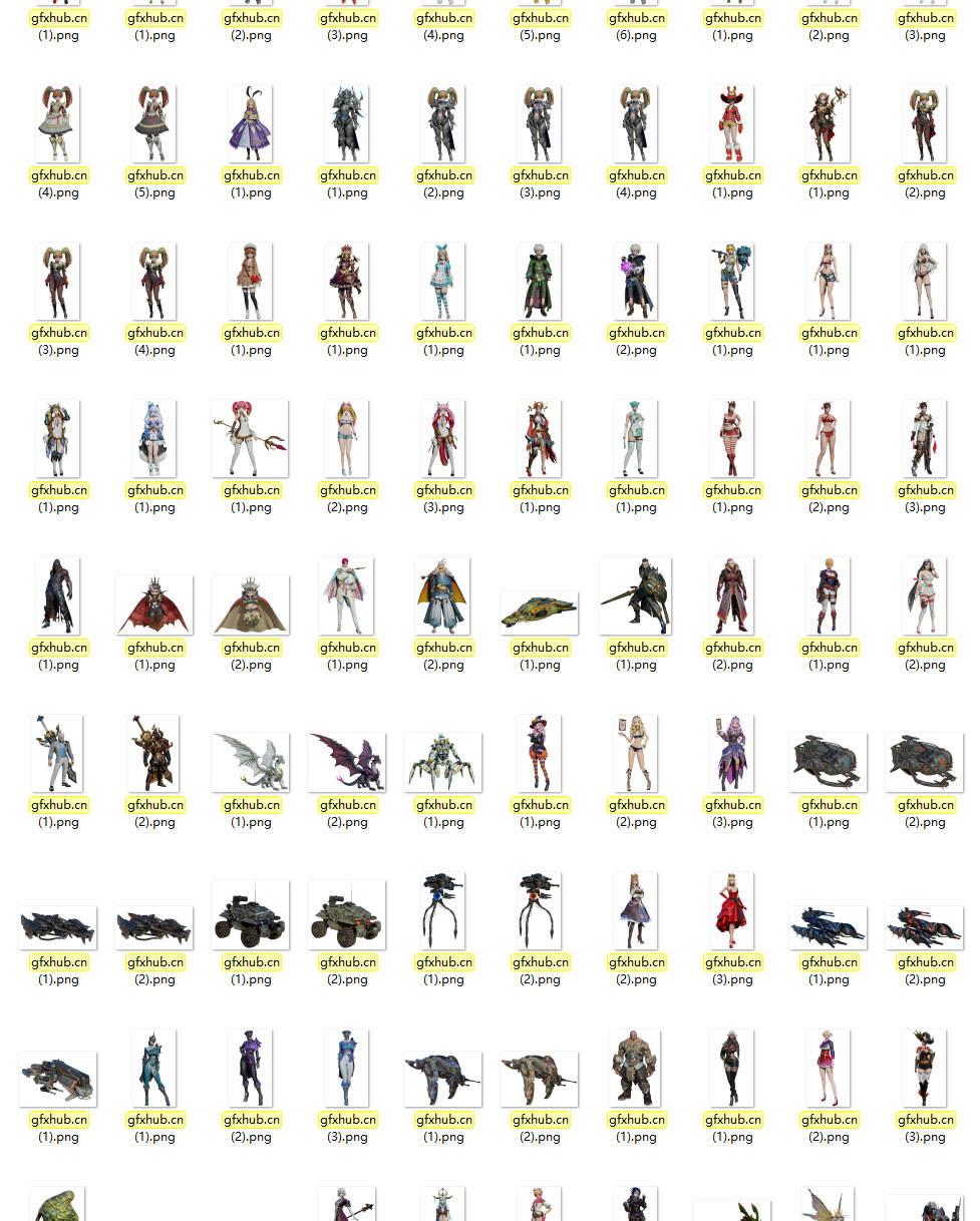 Blender人物角色模型合集250个 Blender 3D Models Collection August 2021