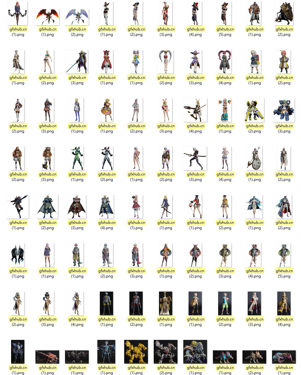 Blender人物角色模型合集250个 Blender 3D Models Collection August 2021