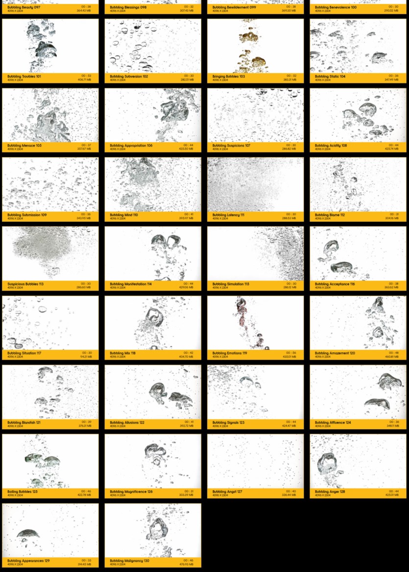 130种液态水花水泡气泡动画特效素材 V38: Liquid Bubbles