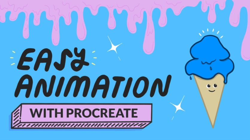 Easy Procreate 动画：制作有趣的 GIF 和视频 Easy Animation With Procreate Make Fun Gifs & Videos