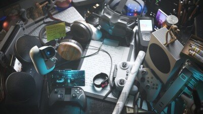 数码电子电脑耳机音响无人机手机游戏机3D模型 Evermotion – Archmodels Vol. 261