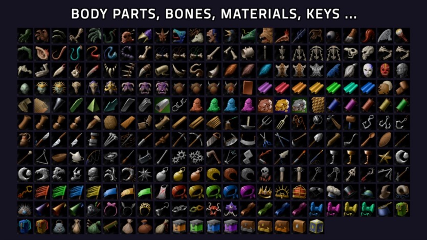 UE虚幻引擎3000+ RPG 物品图标 3000+ RPG Item Icons