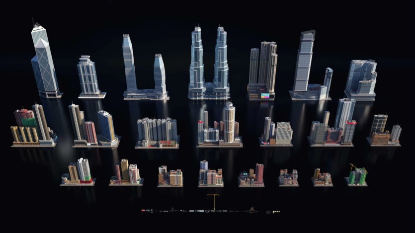 香港城市建筑街区小巷3D模型 Kitbash3D - Hong Kong (格式：Blend）