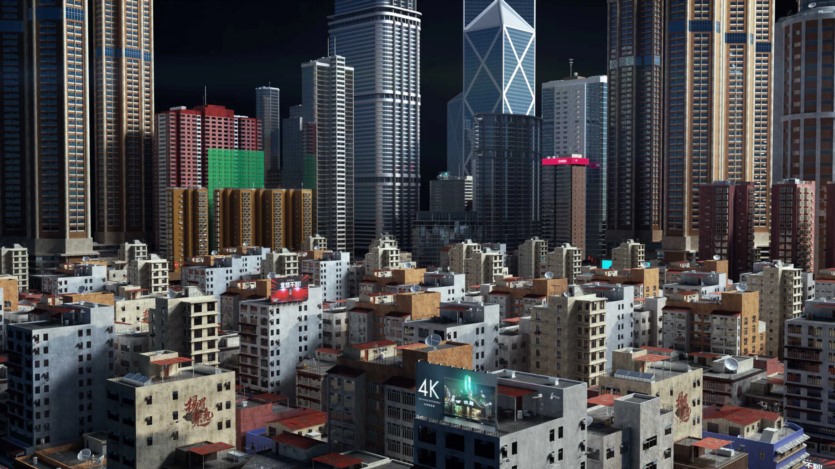 香港城市建筑街区小巷3D模型 Kitbash3D - Hong Kong (格式：Blend）