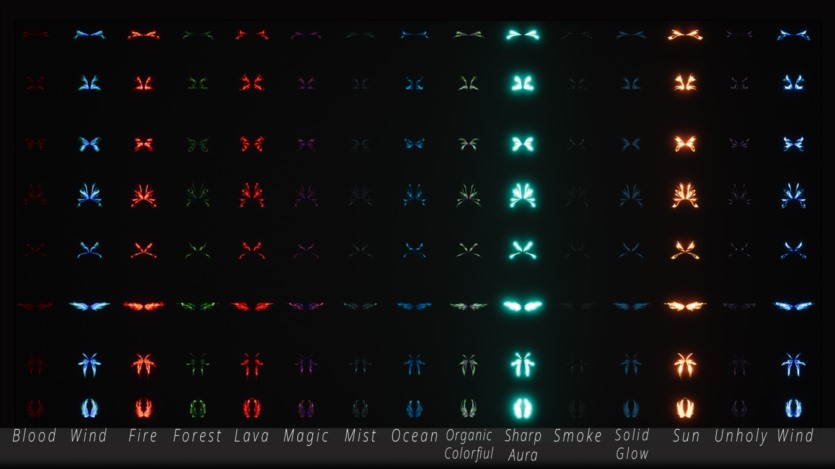 UE虚幻引擎各种形状和元素翅膀游戏特效 GOOD FX : WING