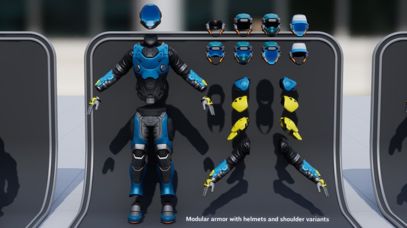 UE虚幻引擎资产 科幻士兵套装 SciFi Troopers Set