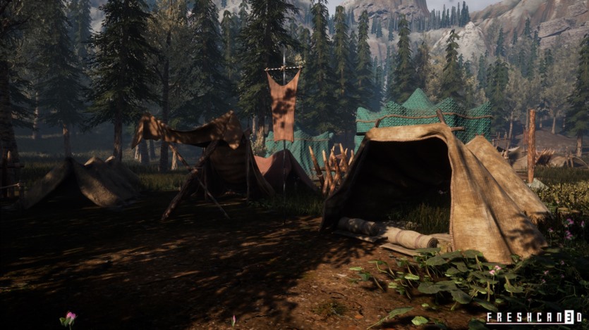 UE中世纪的帐篷和帐篷露营游戏道具包 Medieval Tents & Camping Props Pack