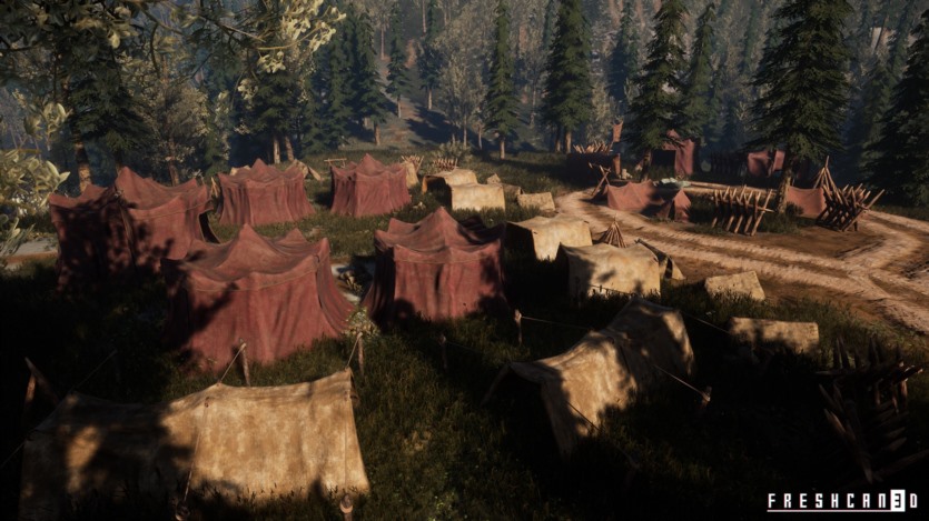 UE中世纪的帐篷和帐篷露营游戏道具包 Medieval Tents & Camping Props Pack