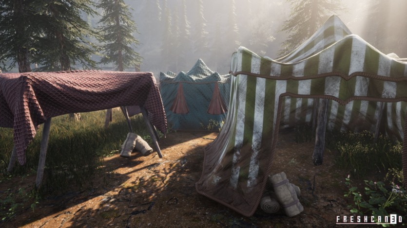 UE中世纪的帐篷和帐篷露营游戏道具包 Medieval Tents & Camping Props Pack