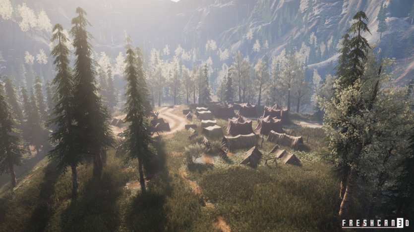 UE中世纪的帐篷和帐篷露营游戏道具包 Medieval Tents & Camping Props Pack