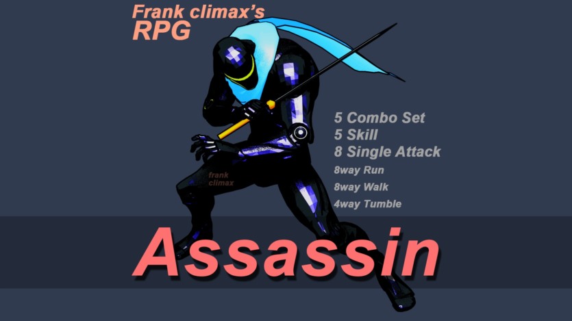 剑矛武士刀刺客战士UE动画资产 Frank Slash Pack（5 + 2 Asset）v4.24