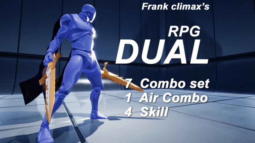 剑矛武士刀刺客战士UE动画资产 Frank Slash Pack（5 + 2 Asset）v4.24