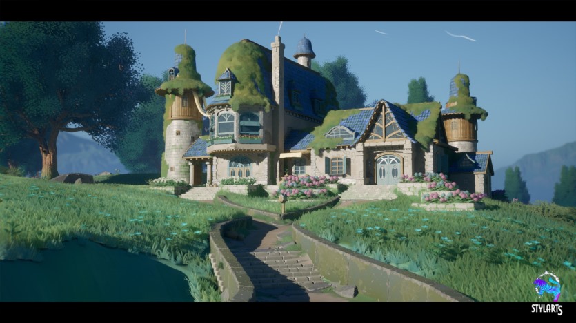 Stylized Azure Hillside - UE5 ( Azure , Hillside , Hill , Stylised )