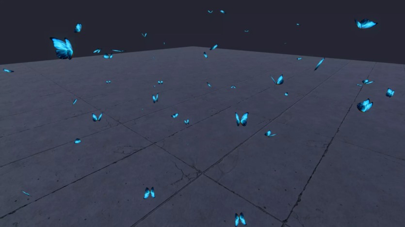 完美适合任何游戏的蝴蝶资产 Butterflies pack 3D v2.00