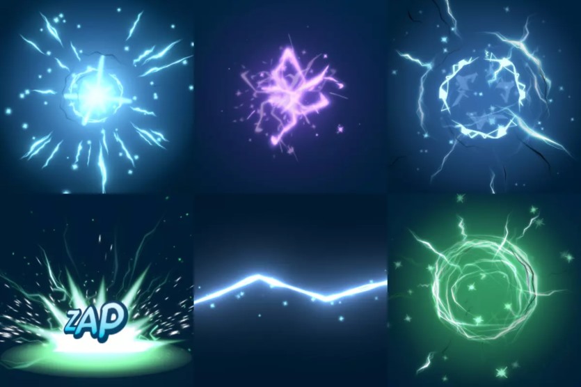 卡通爆炸、烟雾、火焰、水溅、魔法、电力、烟花资产 Cartoon FX Remaster vR 1.2.4