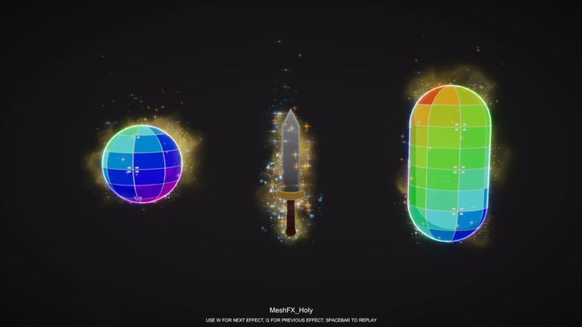 16 个游戏视觉特效 Elemental Mesh FX v1.5