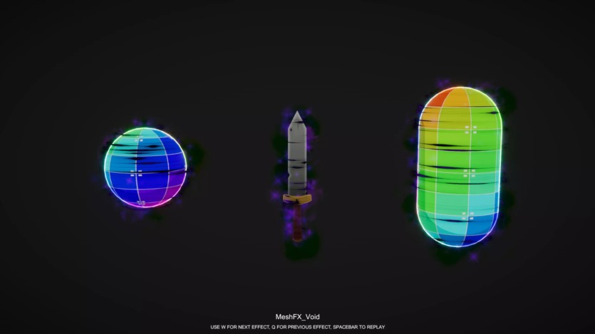 16 个游戏视觉特效 Elemental Mesh FX v1.5
