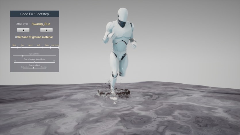 步行、跑步、跳跃和着陆而创建的视觉震撼效果 GOOD FX Footstep