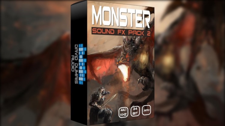 1300多种史诗电影游戏怪物咆哮外星人地精巨人恶魔龙音效 Epic Stock Media Monster Sound FX Pack 2