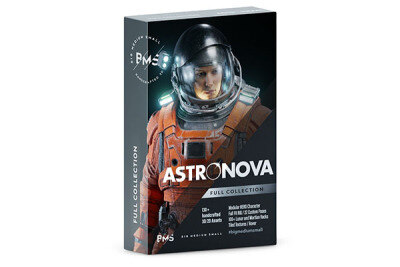 太空宇航员人物角色地形环境3D模型资产 Big Medium Small – Astronova