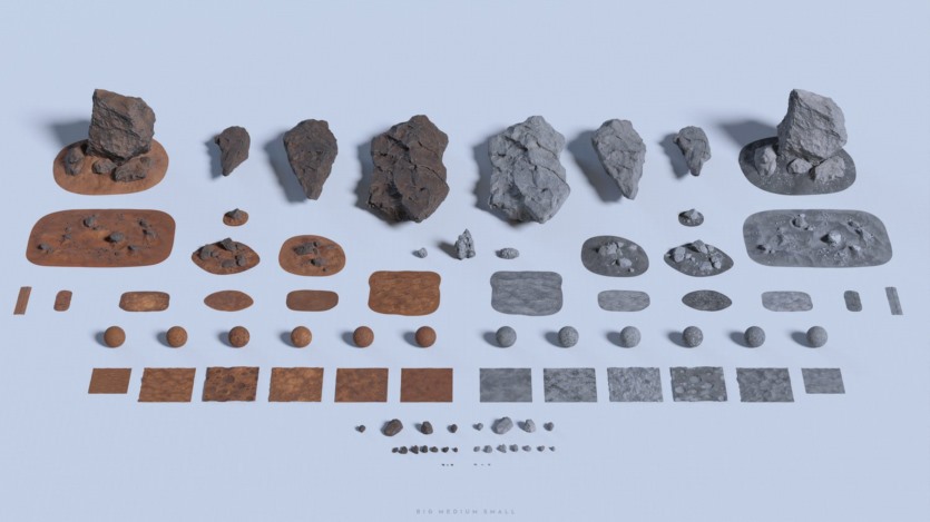 太空宇航员人物角色地形环境3D模型资产 Big Medium Small – Astronova